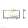 KAGER 31-0687 Radiator, engine cooling
